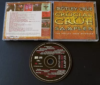 MOTLEY CRUE Crucial Crue Sampler Cd PRETTY BOY FLOYD Ratt KISS Alleycat Scratch • $12.99