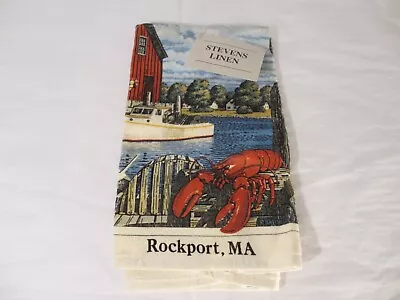 Stevens Linens Rockport Mass Cotton Terry Kitchen Towel • $13.95