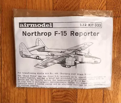 Airmodel Northrop F-15 Reporter 1/72 Vacuform Kit #333 • $19.99