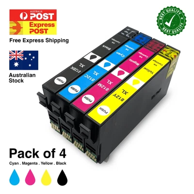 $56 • Buy Compatible 812XL 812 XL Ink Cartridge For EPSON WF7830 WF7840 7845 WF4830 WF3820