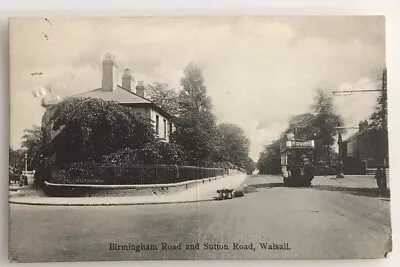 Birmingham Road And Sutton Road. Walsall. Tram. Boots Pelham 1908 • £8.50