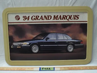 Framed Dealership Showroom Sign/Poster 1994 Mercury Grand Marquis 94 Ford Dealer • $399.99