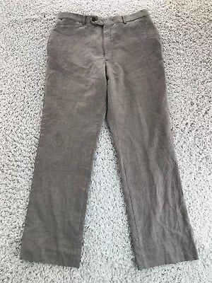 Tommy Hilfiger Pants Men 32X30 Flat Front Straight Brown • $19.95