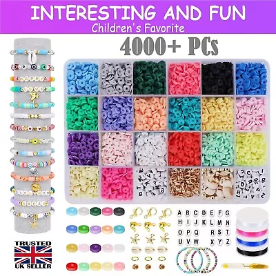 Toy Gifts For 4 5 6 7 8 9 10 Year Old Girls Girls Necklace Bracelet Making Kit • £8.78