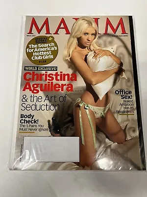 MAXIM Magazine - March 2007 With Christina Aguilera On The Cover • $8