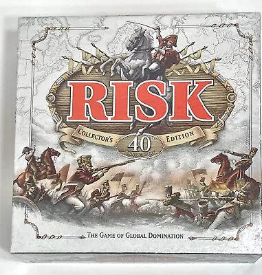 Hasbro Risk Collector's 40th Anniversary Edition Game Complete Silver Box Vtg • $99