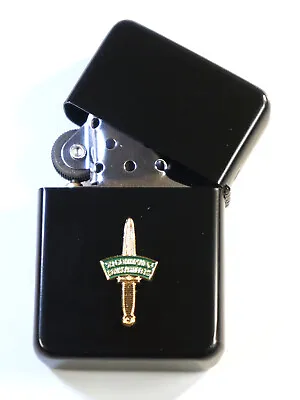 29 Commando Artillery Windproof Combat Black Deluxe Plated Veterans Lighter • £11.99