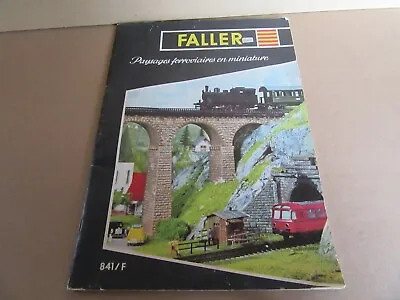 370L Vintage Faller 841/F Catalogue 48 Pages Landscapes Rail IN Miniature • £15.26