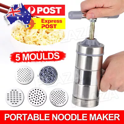 Home Portable Manual Press Pasta Machine Noodle Maker Cutter Fruit Juicer • $19.85