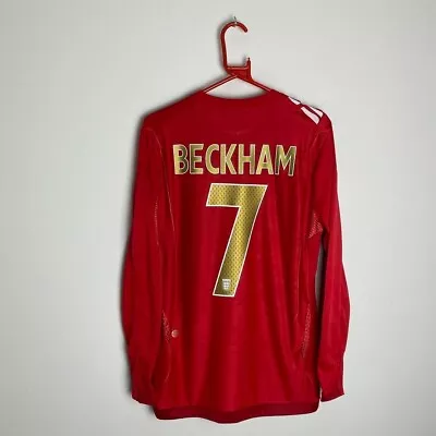 England Football Shirt 2006-2008 Away BECKHAM #7 (M) • £99.99