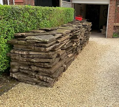 50 Sq M Of York Stone / Crazy Paving Different Sizes Clean (No Mortar) • £275