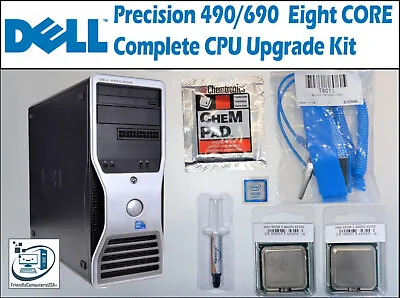 Dell Precision 490690 CPU Upgrade Eight Core 2.66-3GHz  X5355x5365 Heat Sink • $69