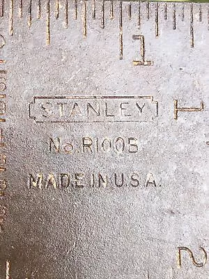 Vintage STANLEY No R100B USA Roofing Square 24” X 15” Old Tool Imperial • $45