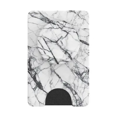 $41.95 • Buy PopSockets Popwallet+ Phone Card Holder Wallet Stand Grip Mount - White Marble