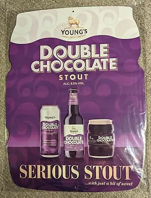 Young's Double Chocolate Stout Beer Sign Metal Tin 18x13 • $9.99