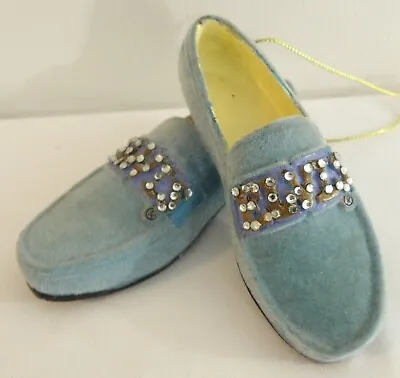 Elvis Presley Blue Suede Shoes Ornament By Kurt Adler Vintage EPE SIGNED • $6.99