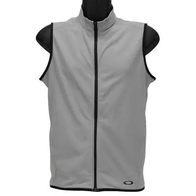 Oakley Range Vest Mens Size XL Extra Large Stone Gray Full Zip Sleeveless Vest • $29.35