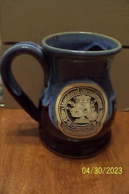 Grey Fox Pottery Maryland Renaissance Festival Blue Drip Glaze Mug From 2010 • $32.99