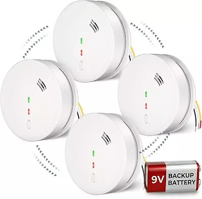 Siterwell GS517 Smoke Detector & Alarm AC Powered With Battery Backup FAST SHIP • $42.74