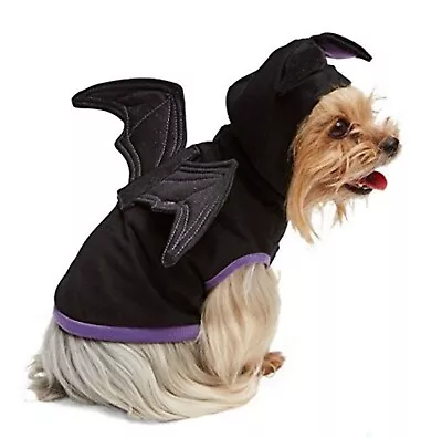 Martha Stewart Black Winged Bat Hoodie Halloween Dog Costume (X-Large) NWT • $13