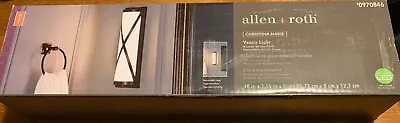 Allen + Roth Christina Marie 1-Light Bronze Modern Contemporary Vanity Light • $27