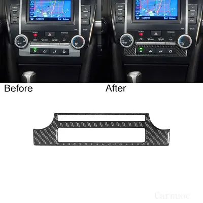 1pc For Toyota Camry 2012-14 Carbon Fiber Manual Climate Console Interior Trim A • $9.66