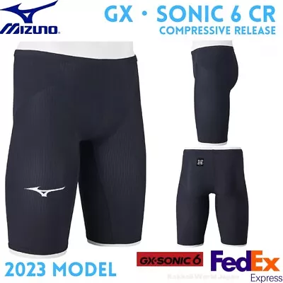 MIZUNO Swimsuit Men GX SONIC 6 CR N2MBA502 09  Black All Sizes F/S NEW!! • $249.50