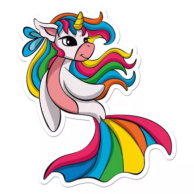 Mermaid Unicorn Vinyl Decal Sticker - Ebn9721 • $3.45