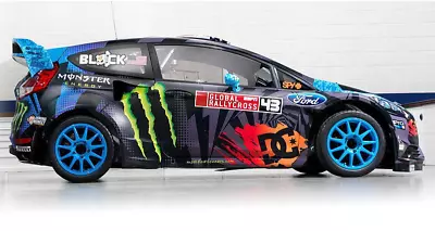 1:10 RC Clear Lexan Body Shell Ford Fiesta Rally With Ken Block Hoonigan Decals • £46.40