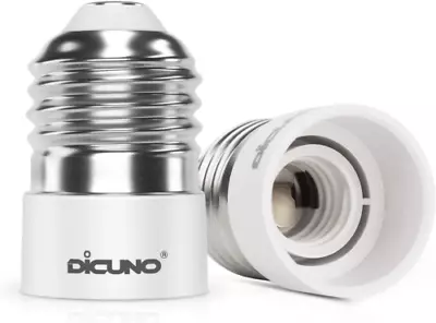 DiCUNO E27 To E14 Socket Adapter Screw Small Converter ES 2P  • £10.79