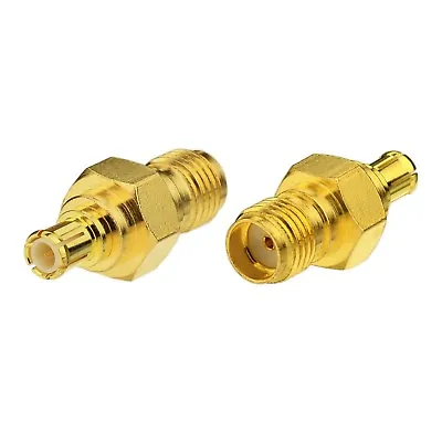 2-Pack MCX Male To SMA Female Connector Adapter For DVB-T2 TV RTL SDR USB Dongle • $3.28