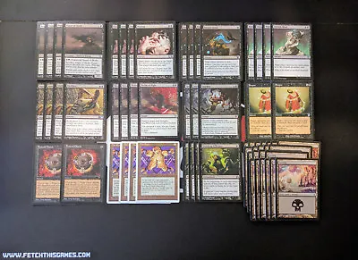 60 Card Deck - BLACK 8 RACK - Discard - Ready To Play - Modern - Magic MTG FTG • $54.99