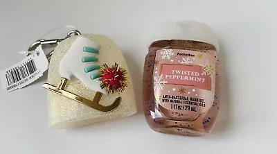 £12 • Buy Bath And Body Works Figure Skate Pom Pom Pocketbac Holder Peppermint