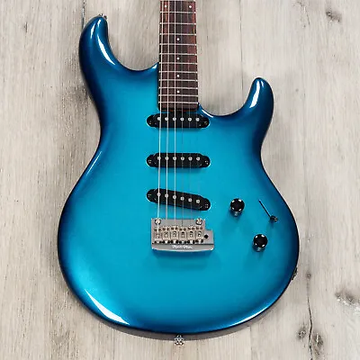 Ernie Ball Music Man Luke 4 SSS Guitar Rosewood Fretboard Diesel Blue • $3199