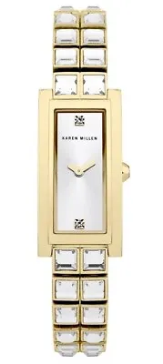 Ladies Karen Millen Silver Dial Watch KM113GM Brand New In Box Original • £99.99