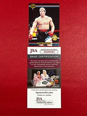 Tommy Morrison Signed Trading Card W/ JSA Pro Boxer Legend (d.2013) Ringlords • $70