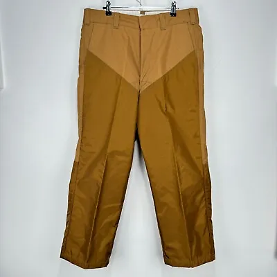 Vintage Duxbak Pants Brown Hunting Birding Brush Field Briar Double Knee 35x28 • $31.40