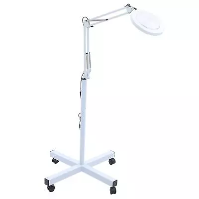 NUF 8X LED Magnifying Light W/60CM Stand 200mm White • £36.99