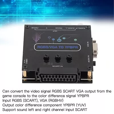 RGBS VGA SCART To YPBPR Component Converter For SFC For Genesis For N64 F UK MAI • £36.19