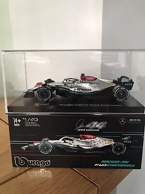 Bburago Lewis Hamilton Mercedes W13 F1 1:43 Model • £18