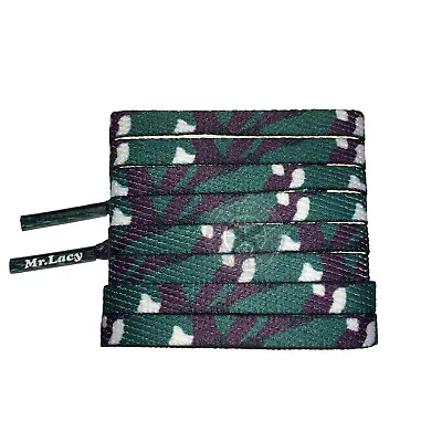 Mr Lacy Smallies Print - Valley Camo Shoelaces (90cm Length | 8mm Width) • £5.99