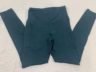 90 Degree By Reflex Women's Green High Waist  Leggings Small Active Pre-Owned • $6.95