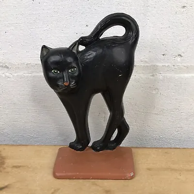 Vtg Cat Door Stopper Cast Iron Midwest Importers Cannon Falls Halloween Book End • $99.95