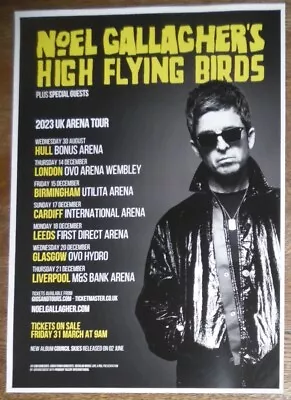 Noel Gallagher OASIS - Live Music Show 2023 Promotional Tour Concert Gig Poster • £9.99