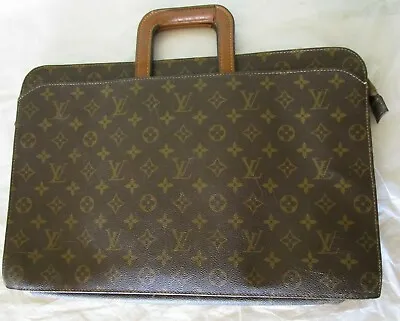 Louis Vuitton Monogram Soft Sided Three Compartment Retractable Handle Briefcase • $427.50