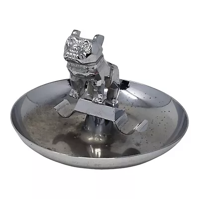 Vintage Mack Truck Bulldog Chrome 7  Cigar Ashtray Dog Truck Hood Ornament • $47.50