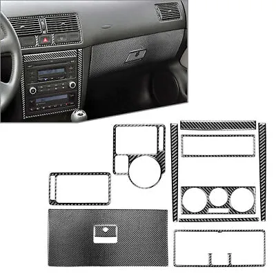 11x Carbon Interior Decoration Trim For VW Golf MK4 Jetta Bora R32 GTI 1999-2004 • $96.43