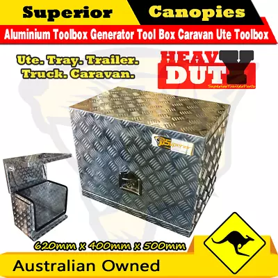 $228 • Buy 620 X 400 X 500 Aluminium Toolbox Generator Tool Box Caravan Ute Toolbox