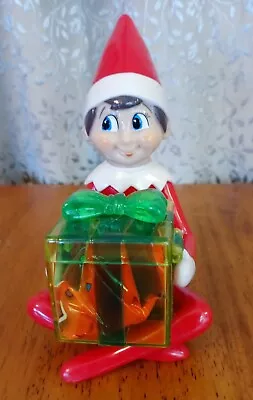 Elf On The Shelf & Refillable Christmas Candy Gift Holder Keepsake Box NOS • $20