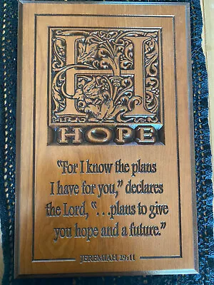 P Graham Dunn Wood Wall Art: Jeremiah 29:11 • $17.99